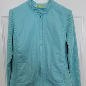Sigrid Olsen Light Blue Utility Jacket